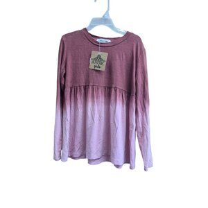 Angie Girls Long Sleeve Ombre Tunic Top S